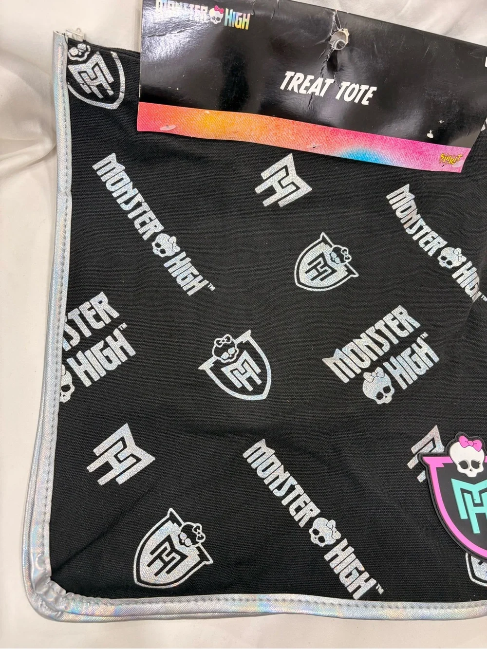 New Spirit Halloween Monster High Treat Tote/Reusable Canvas Bag